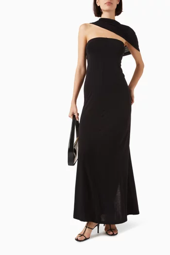 Sash Maxi Dress in Lyocell Jersey