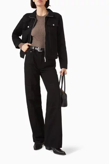 Zip Carpenter Jeans in Denim