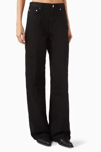 Zip Carpenter Jeans in Denim