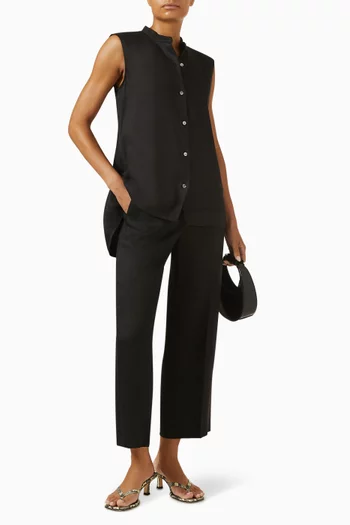 Straight-fit Pants in Linen-viscose