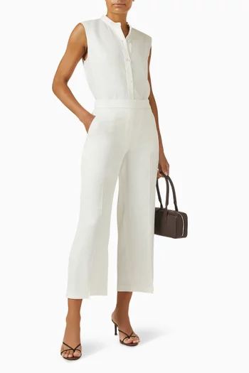 Straight-fit Pants in Linen-viscose