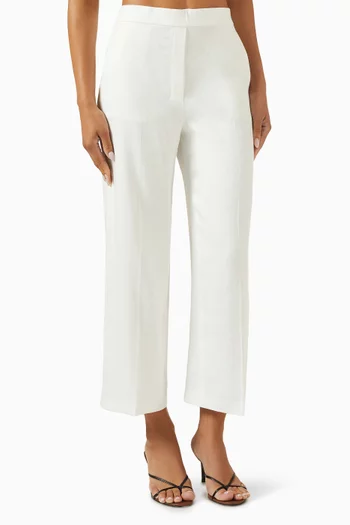 Straight-fit Pants in Linen-viscose