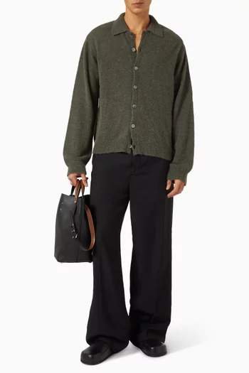 Evening Polo Cardigan in Knit