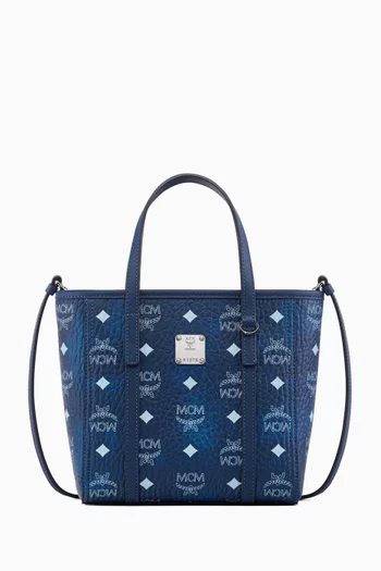 Mini Toni Shopper Tote Bag in Visetos