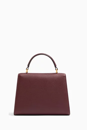 Small VSLING Top-handle Bag in Calfskin Leather