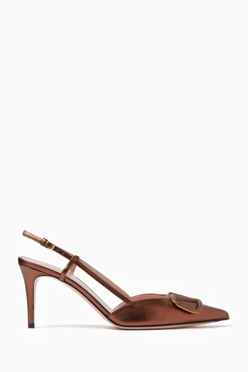 Valentino Garavani VLogo Signature 80 Slingback Pumps in Nappa Leather