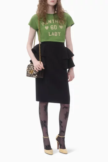 Panther Lady-print T-shirt in Cotton-jersey