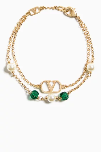 VLOGO Signature Swarovski® Pearl Bracelet
