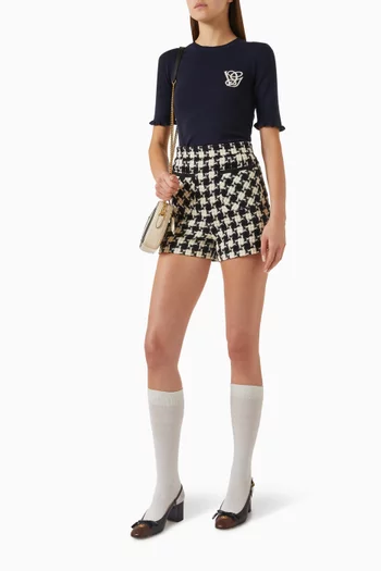 VG Embroidered Top in Wool