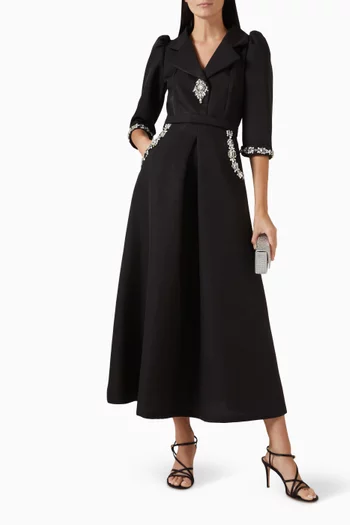 Crystal Embellished Maxi Dress