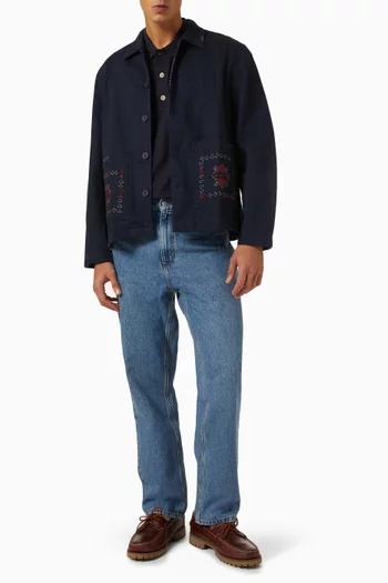 Turin Polo Shirt in Slub Knit