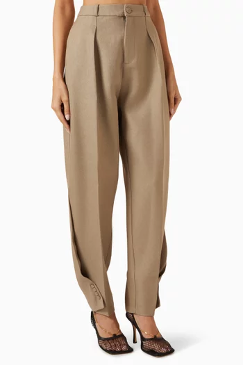 Twist Leg Tailored Pants