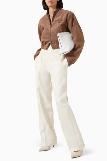 Tailored Pants in Vegan Leather