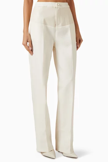 Tailored Pants in Vegan Leather