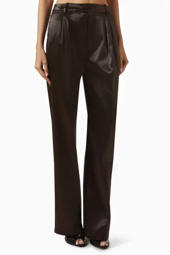 Tailored Pants in Satin