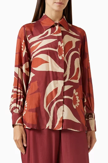 Floral-print Shirt