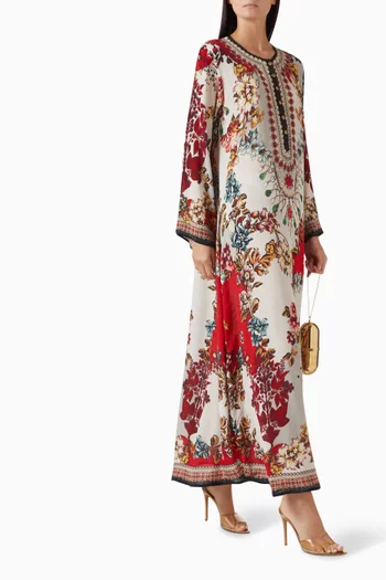 Chanel Printed Kaftan in Bemberg Crepe