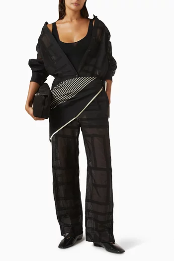 Classic Crochet Shirt in Organic Cotton Voile