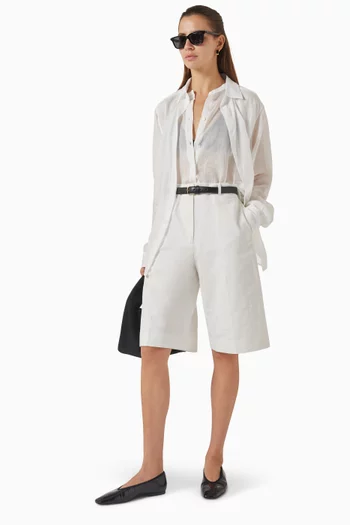 Tailored Shorts in Cotton Blend