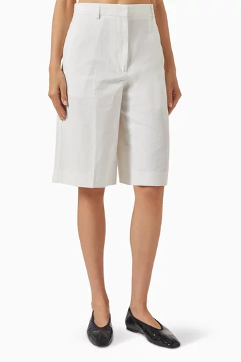 Tailored Shorts in Cotton Blend