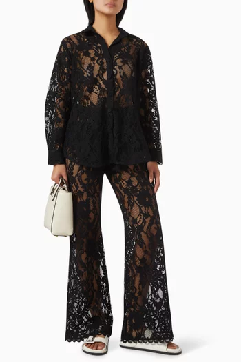 Athina Sheer Shirt in Lace