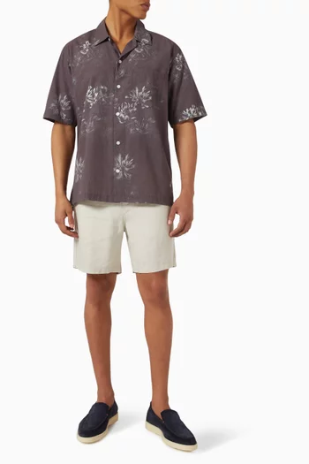 Saayo Printed Shirt in Organic Cotton-blend