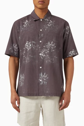 Saayo Printed Shirt in Organic Cotton-blend