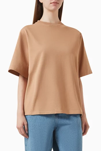 تي شيرت بقصة فضفاضة قطن عضوي