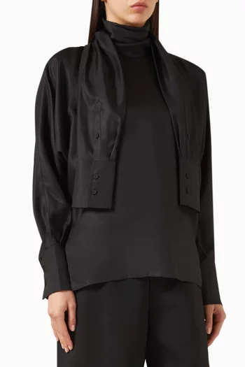 بلوزة فولار حرير