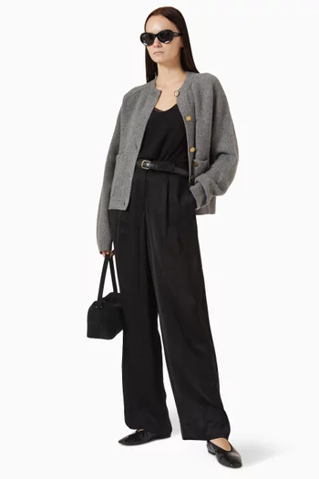 Wide-leg Pants in Satin