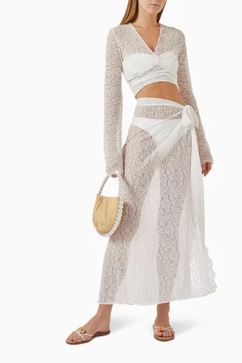 Palm Island Top in Lace