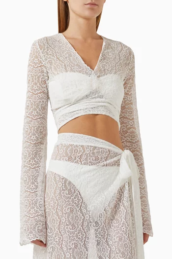 Palm Island Top in Lace