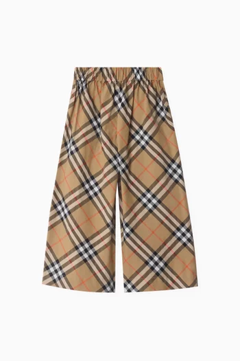 Check Pants in Cotton