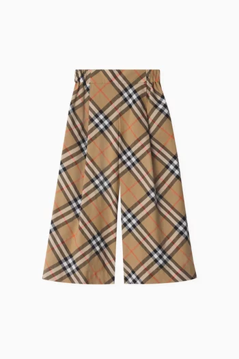 Check Pants in Cotton