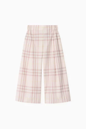 Check Pants in Cotton
