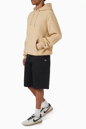 Bermuda Shorts in Woven Cotton-blend