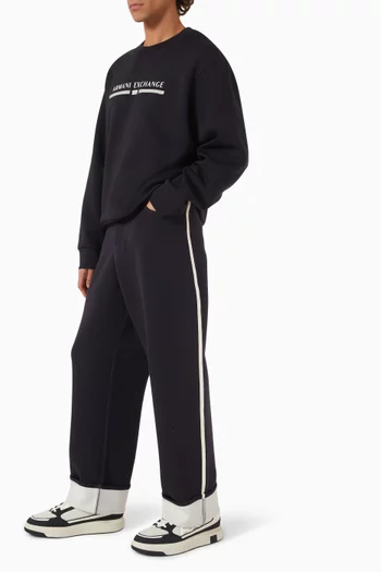 Marnia Folded Wide-leg Sweatpants