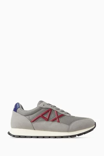 Drop Side Logo Sneakers in Mesh