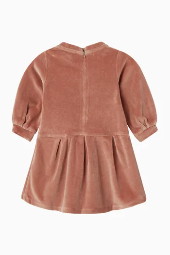 Sweatshirt Dress in Velvet