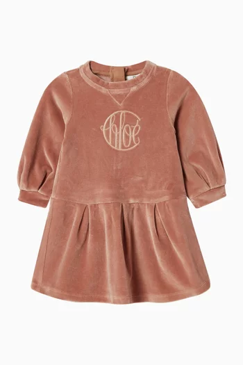 Sweatshirt Dress in Velvet