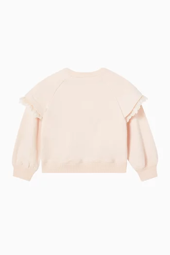 Frill Shoulder Sweatshirt