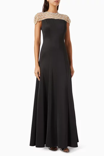 Crystal-embellished Gown