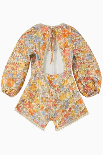 Floral Print Romper