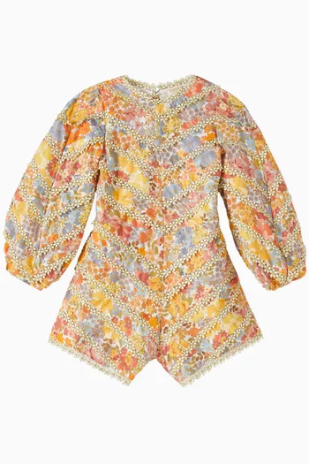 Floral Print Romper