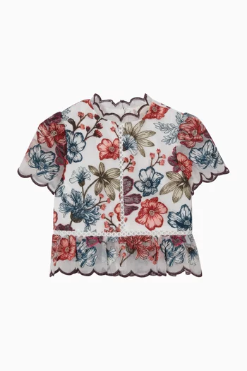 Elana Embroidered Top