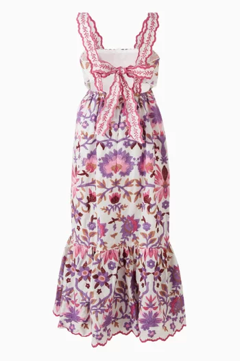 Taylee Floral-embroidered Maxi Dress