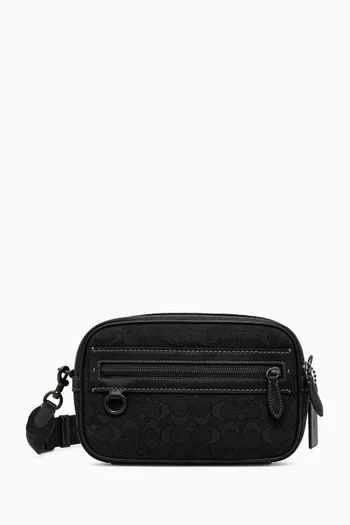 Theo Camera Bag in Signature Jacquard