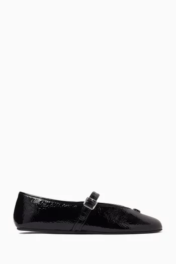 Sculpted C Mary Jane Flats in Patent Leather