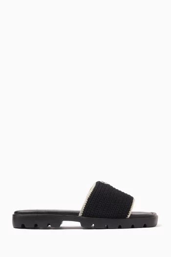 Florence Crochet Slide Sandals