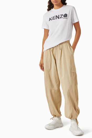 تي شيرت مزين بزهرة بوكي 2.0 قطن